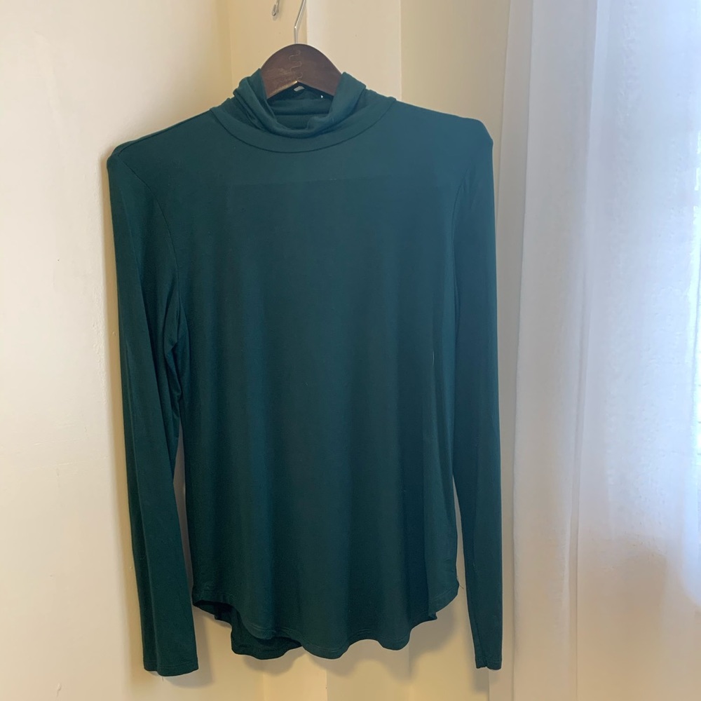 Green turtle neck